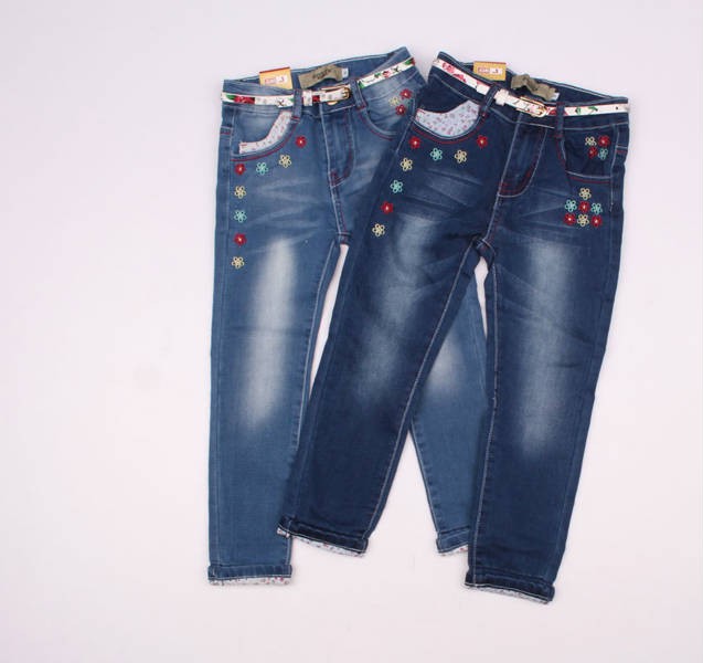 شلوار دخترانه 110239 سایز S ,M , L  کد2 مارک JEANS