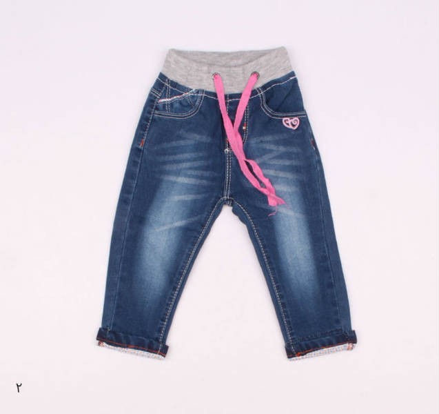 شلوار جینز دخترانه 110226 سایز 6 تا 36 کد2  مارک DENIM