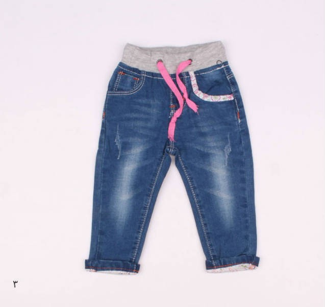 شلوار جینز دخترانه 110226 سایز 6 تا 36 کد3  مارک DENIM