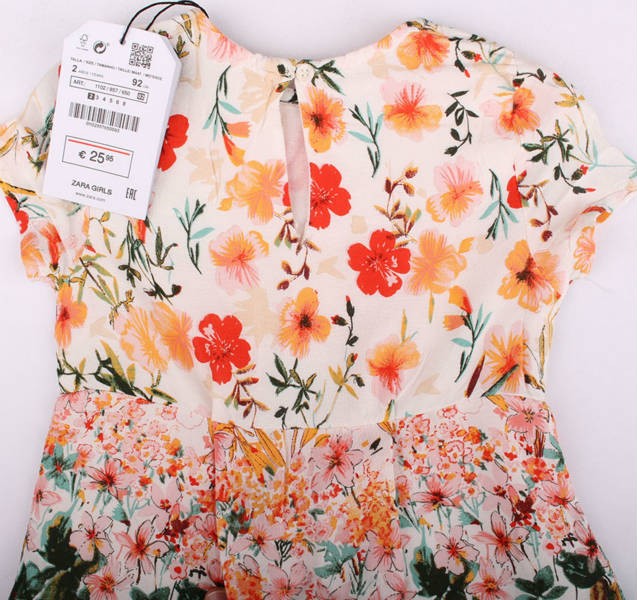سارافون دخترانه 12574 سایز 2 تا 8 سال مارک ZARA