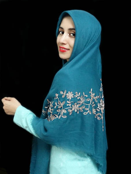 روسری نخی خامه دوزی 12624
