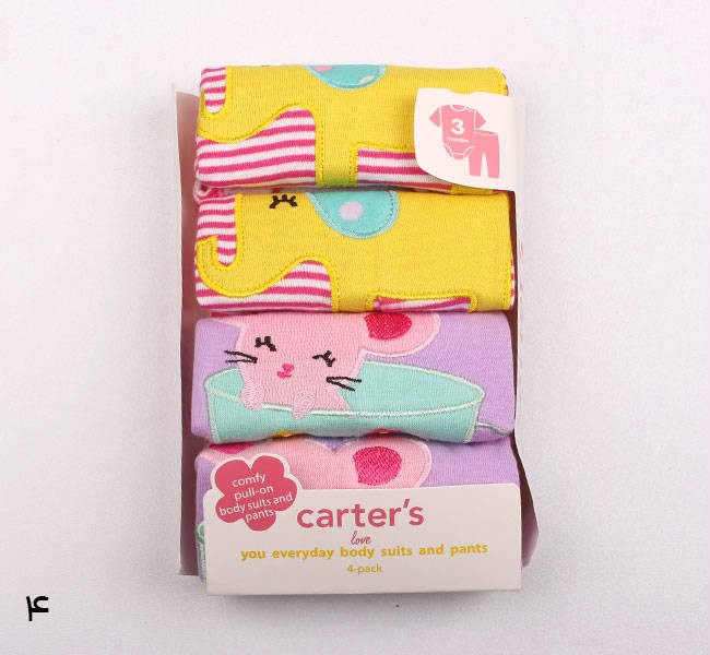 ست بادی و شلوار 3 ماه دختر  12769 carters