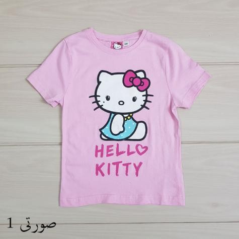 بلوز دخترانه 20242 سایز 2 تا 8 سال مارک HELLO KITTY