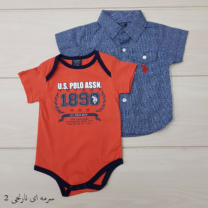 ست پسرانه 20304 سایز 3 تا 9 ماه مارک POLO