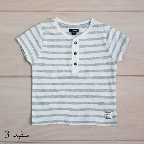 تی شرت پسرانه 20117 سایز 1 تا 36 ماه مارک KIABI