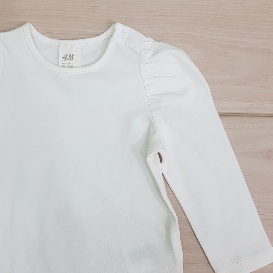 بلوز دخترانه 20831 سایز 6 ماه تا 2 سال مارک H&M