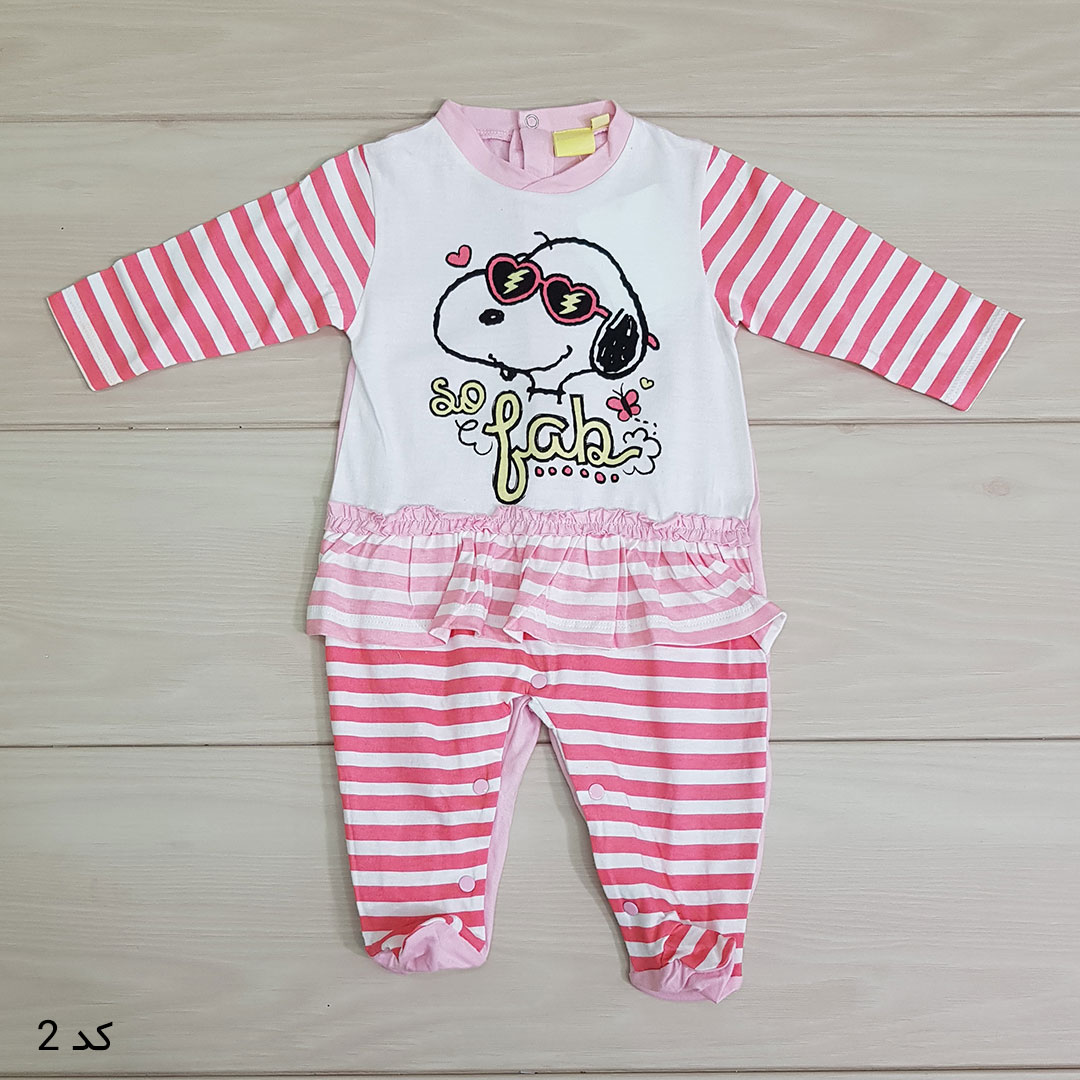 سرهمی دخترانه 20991 سایز 1 تا 9 ماه مارک PEANUTS