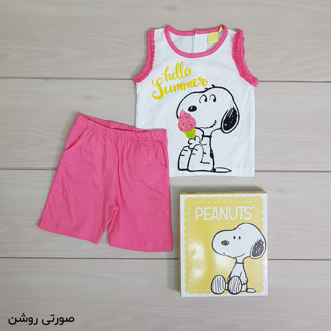 ست دخترانه 20991 سایز 12 تا 36 ماه کد 4 مارک PEANUTS