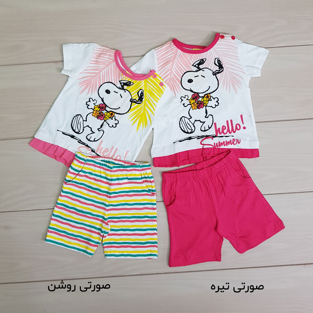 ست دخترانه 20991 سایز 12 تا 24 ماه کد 5 مارک PEANUTS