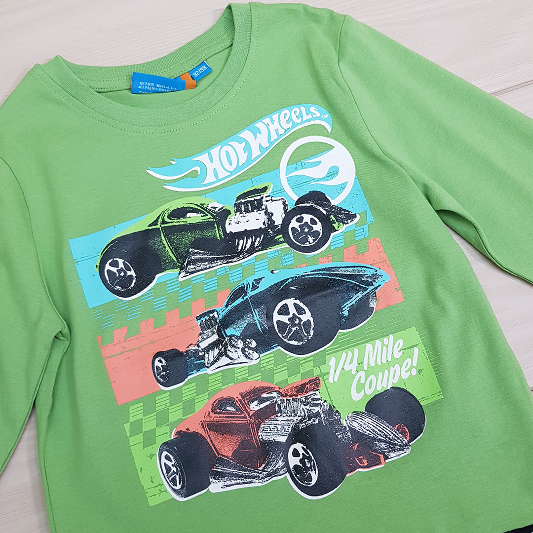 بلوز پسرانه 21050 سایز 2 تا 7 سال مارک HOTWHEELS