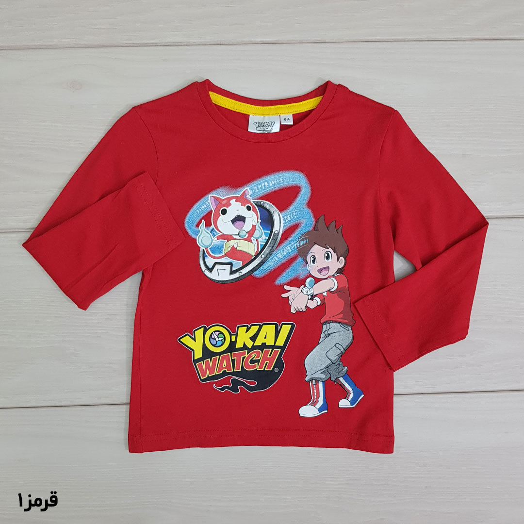 بلوز پسرانه 21120 سایز 3 تا 8 سال مارک YOKAI WATCH