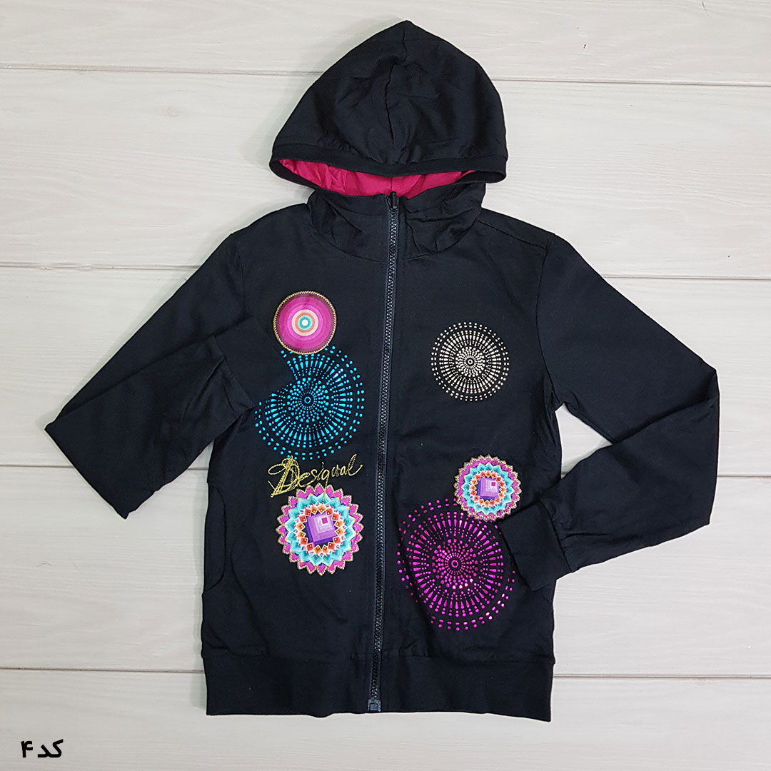 سویشرت دورو دخترانه 21411 سایز 4 تا 13 سال مارک DESIGUAL