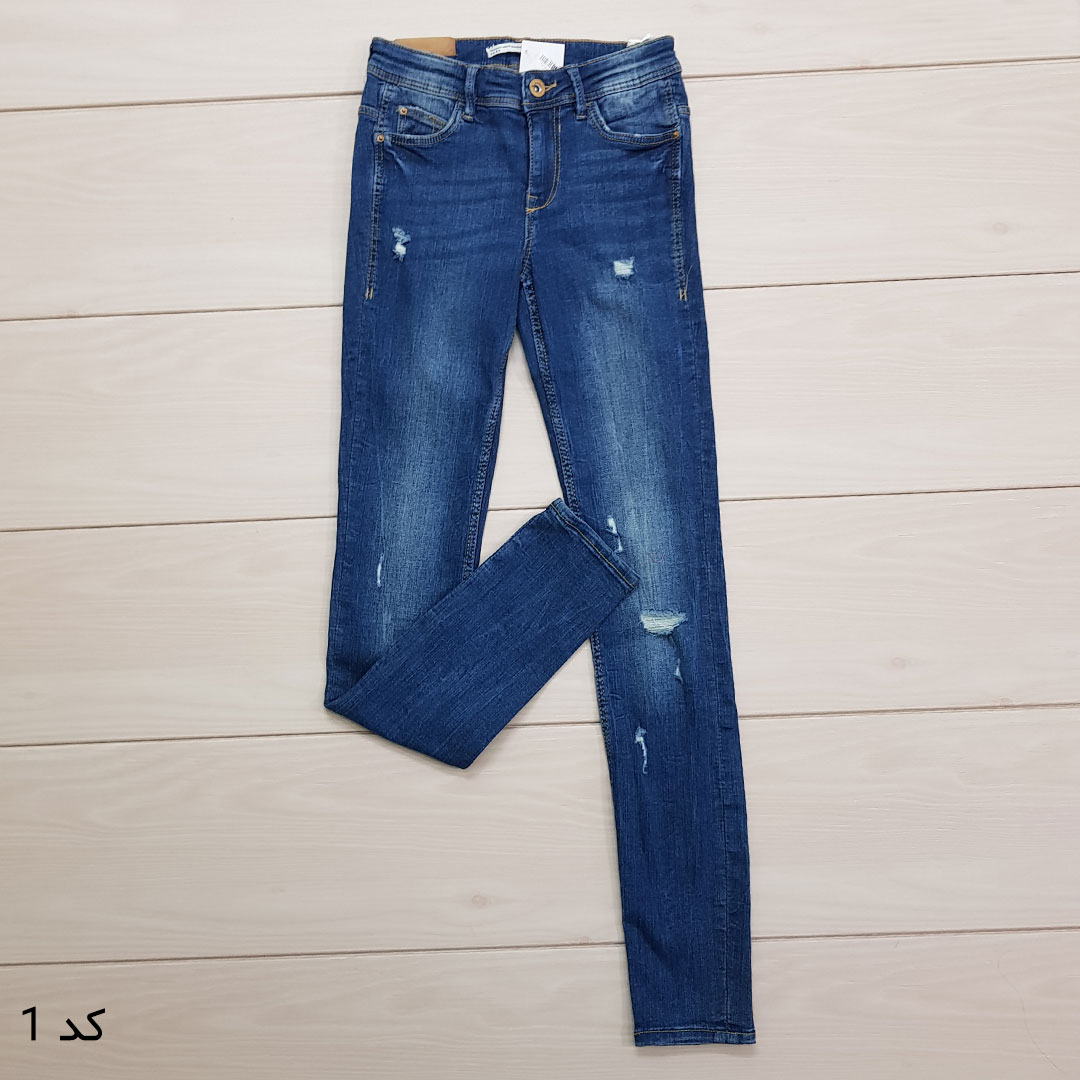 شلوار جینز زنانه 13973 سایز 24 تا 36 کد 1 مارک ZARA