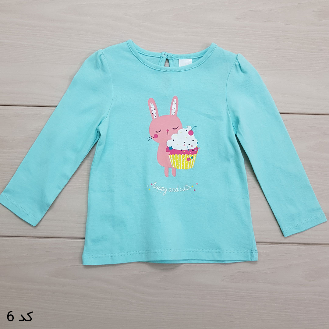بلوز دخترانه 21423 سایز 3 ماه تا 2 سال مارک BABY CLUB