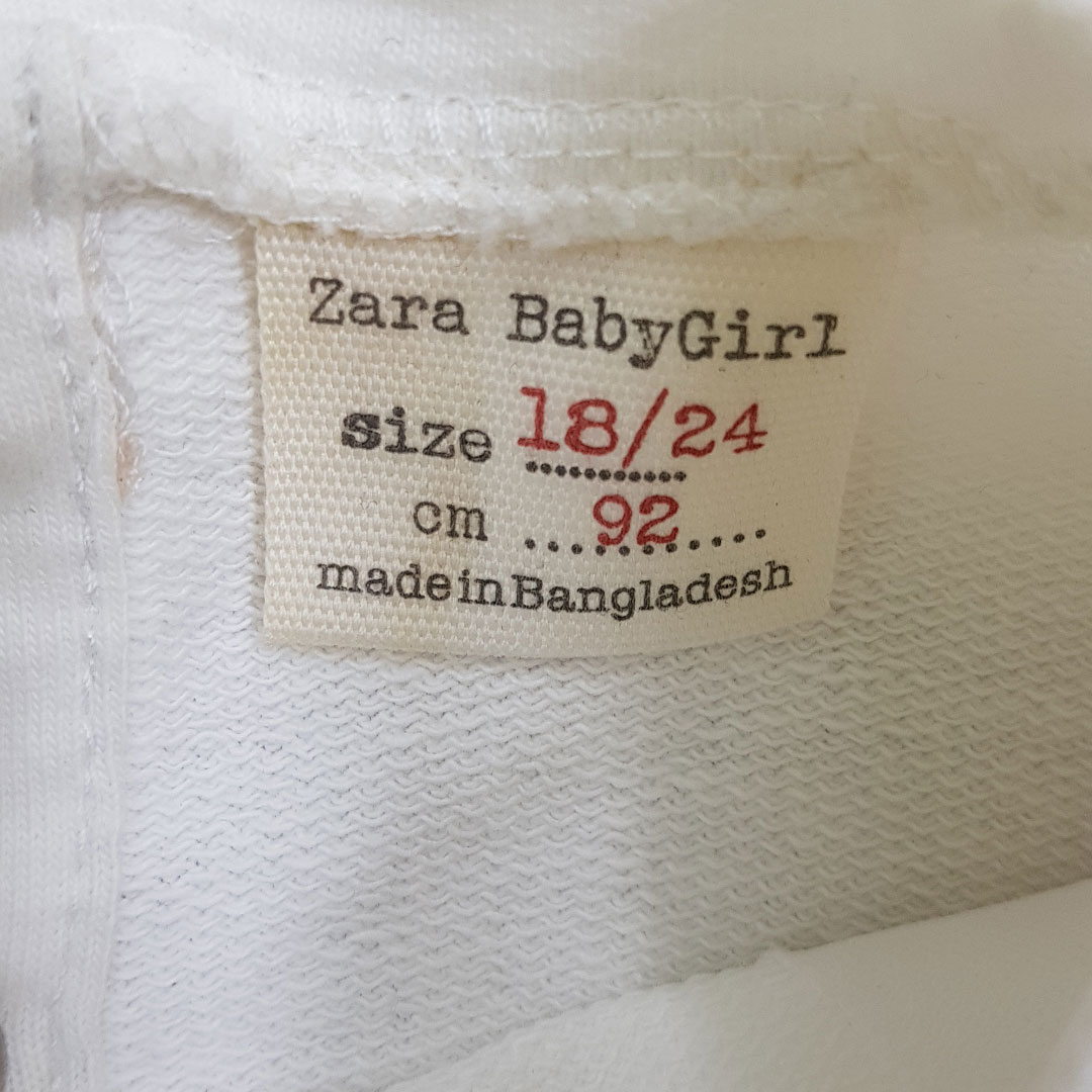 بلوز گرم دخترانه 21577 سایز 3 ماه تا 4 سال مارک ZARA