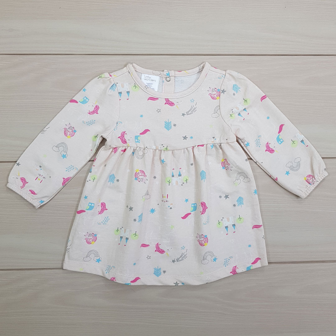 سارافون دخترانه 21618 سایز بدوتولد تا 12 ماه مارک LITTLE WONDERS