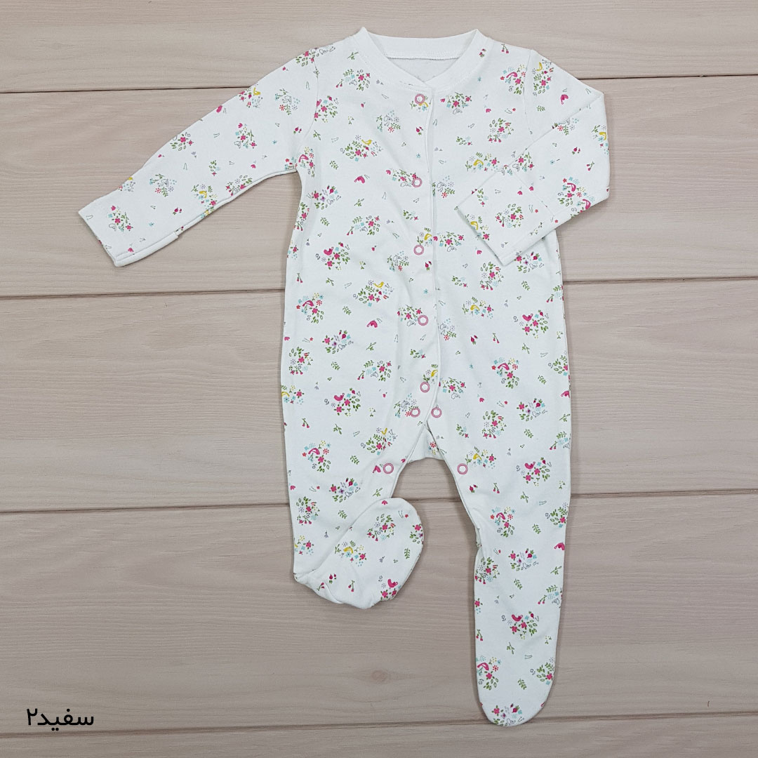 سرهمی جورابدار 21673 سایز بدوتولد تا 18 ماه کد 13 مارک MOTHERCARE