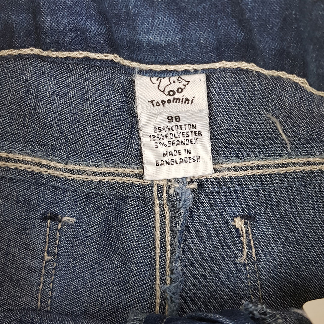 شلوار جینز دخترانه 21549 سایز 6 ماه تا 3 سال مارک TOPOMINI
