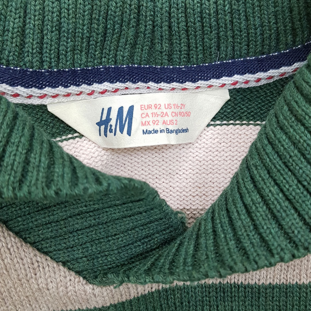 بافت پسرانه 21580 سایز 2 تا 5 سال مارک H&M