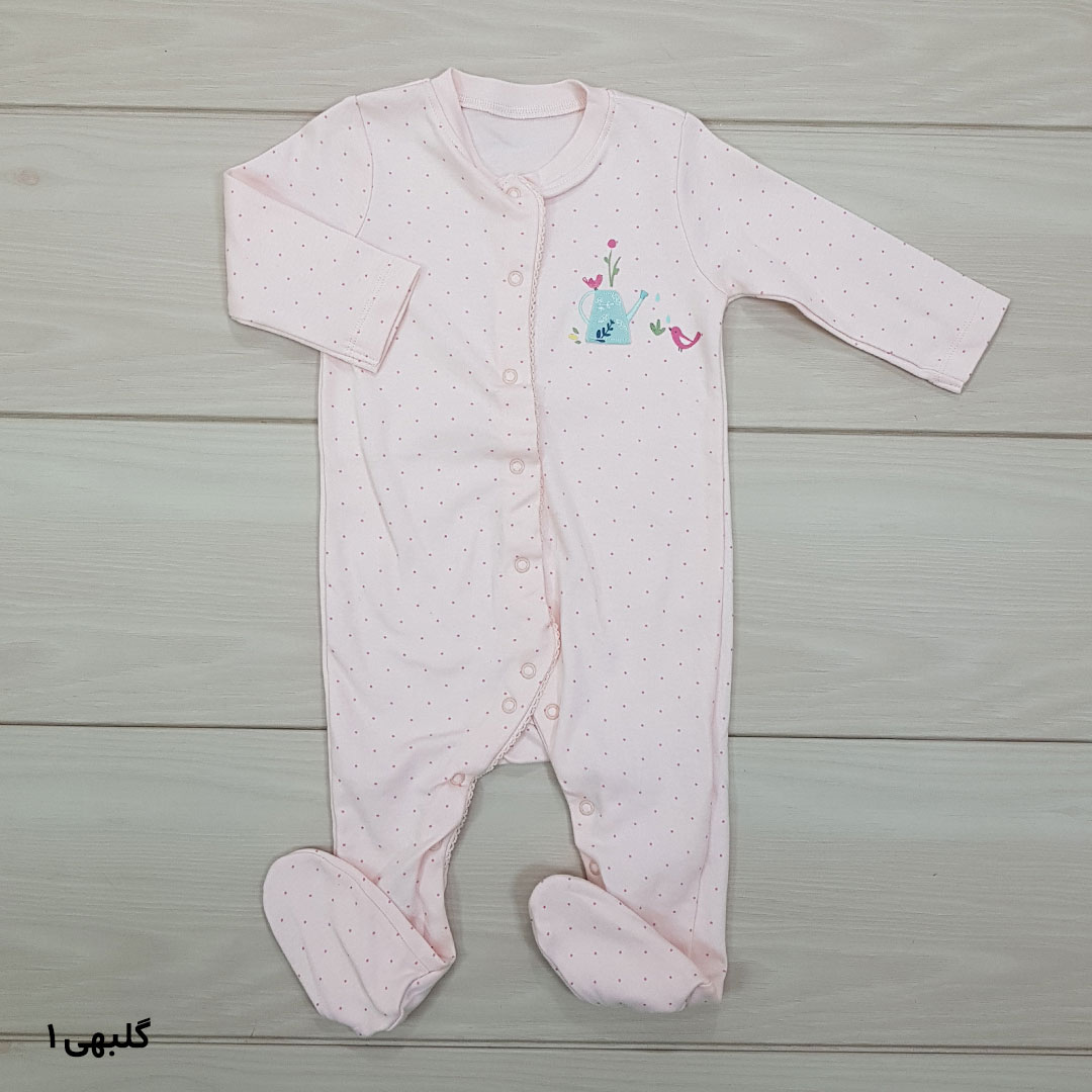 سرهمی جورابدار دخترانه 21673 سایز بدوتولد تا 9 ماه کد 9 مارک MOTHERCARE