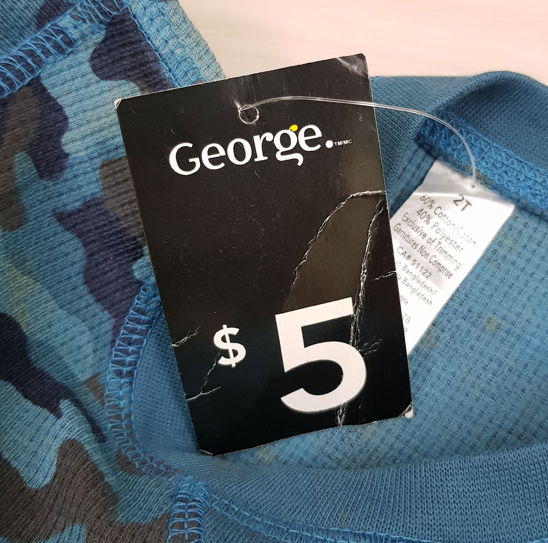 بلوز پسرانه 21740 سایز 6 ماه تا 4 سال مارک GEORGE