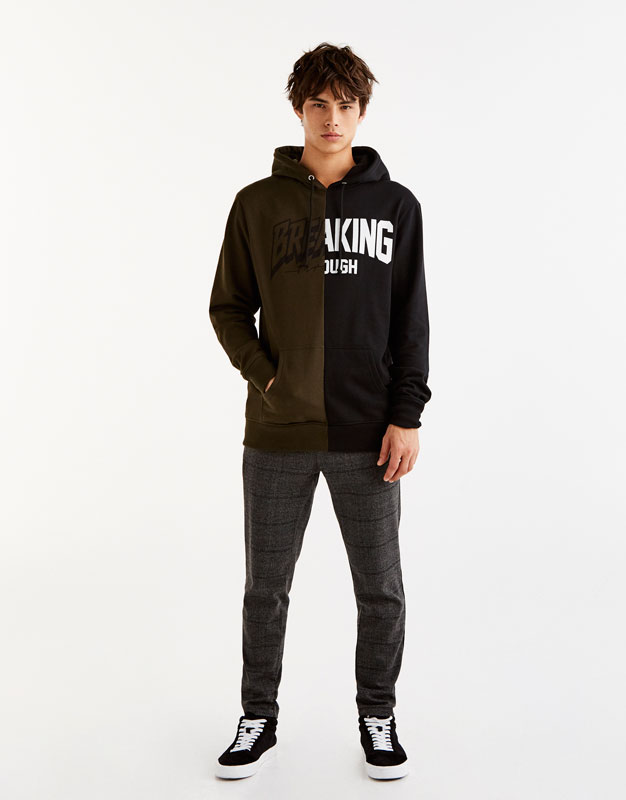 سویشرت کلاه دار مردانه 21841 مارک PULL & BEAR