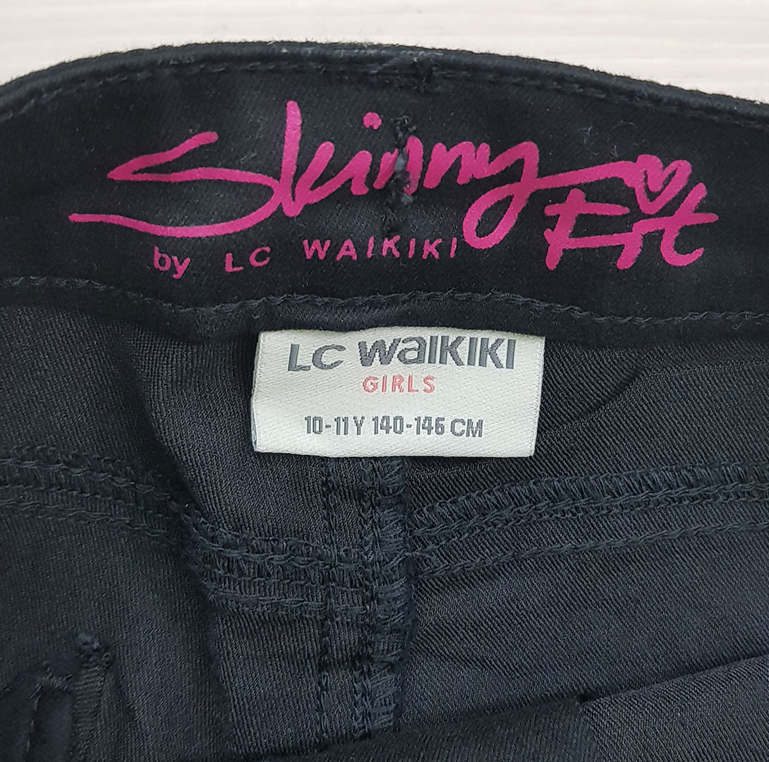شلوار کتان دخترانه 22014 سایز 3 تا 14 سال مارک LC WALKIKI