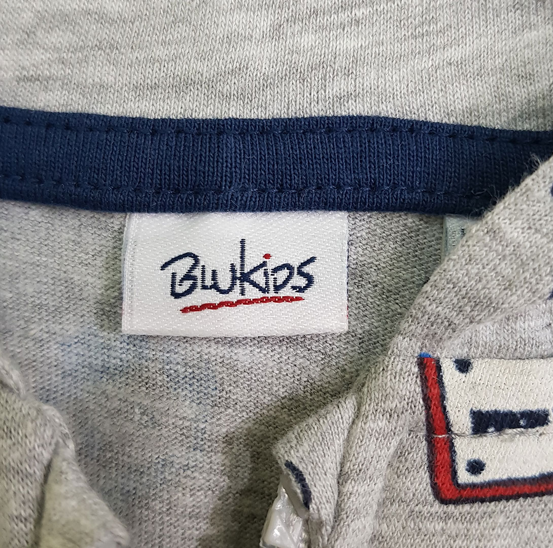 سویشرت کلاه دار 22121 سایز 6 تا 36 ماه مارک BLUKIDS