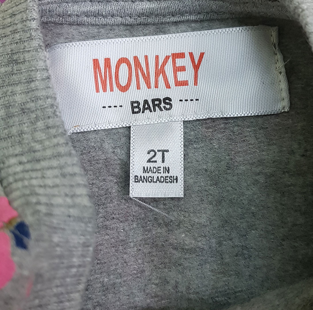 بلوز گرم دخترانه 22187 سایز 2 تا 6 سال مارک MONKEY