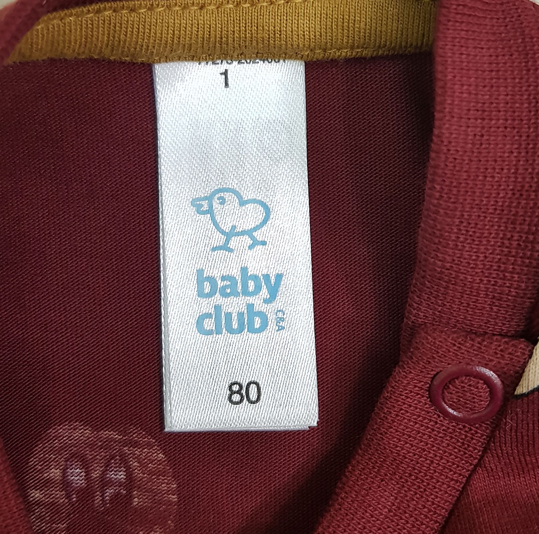 بلوز گرم پسرانه 22086 سایز 6 ماه تا 2 سال مارک BABY CLUB