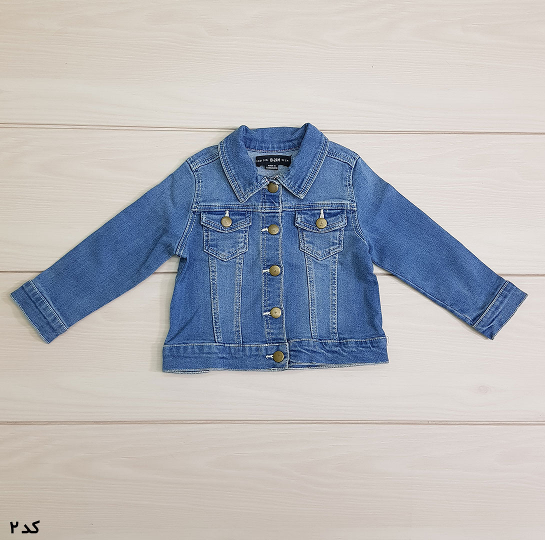 ژاکت جینز دخترانه 22270 سایز 9 تا 36 ماه مارک DENIM CO