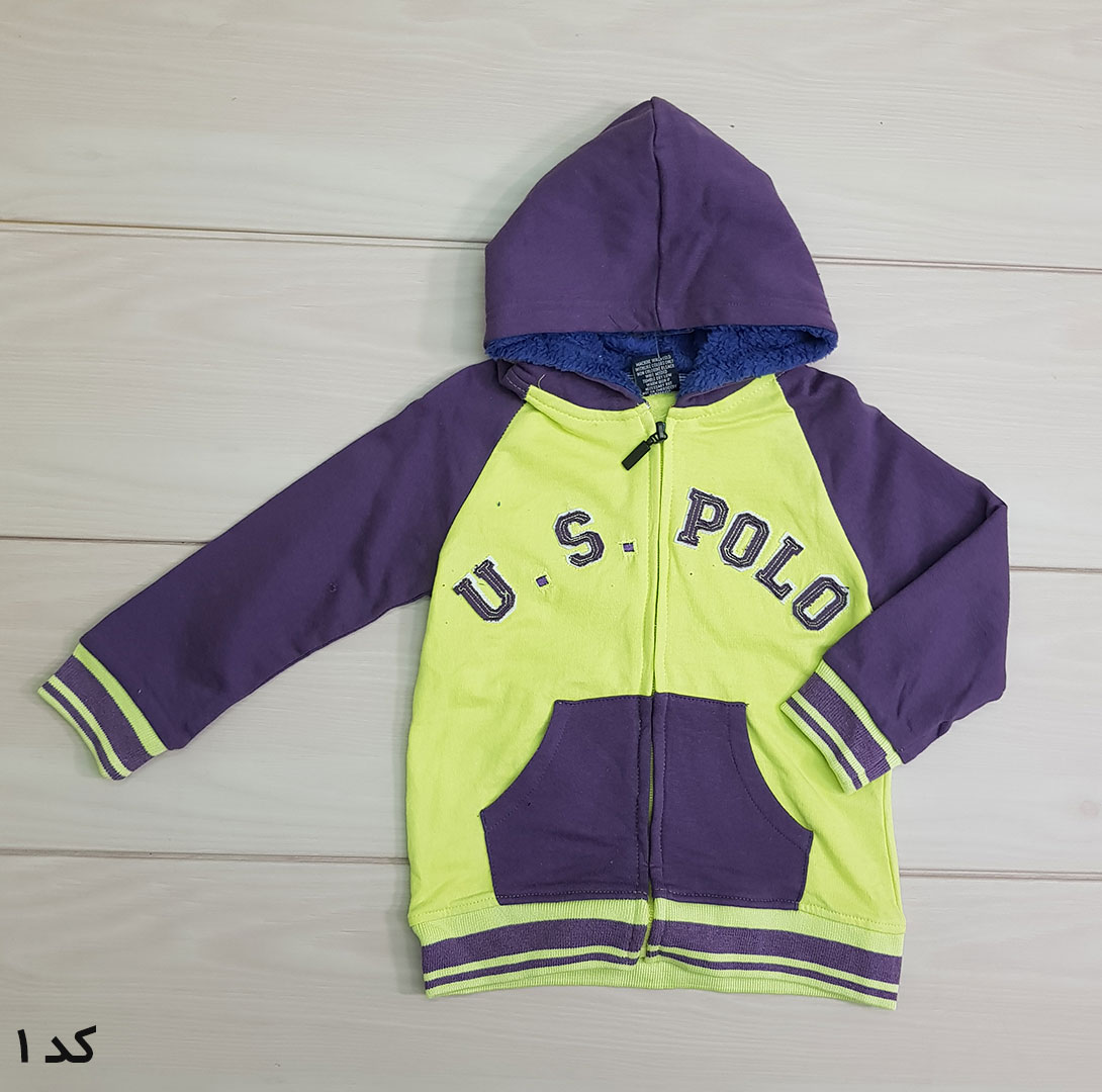 سویشرت کلاه دار 22317 سایز 2 تا 8 مارک US POLO