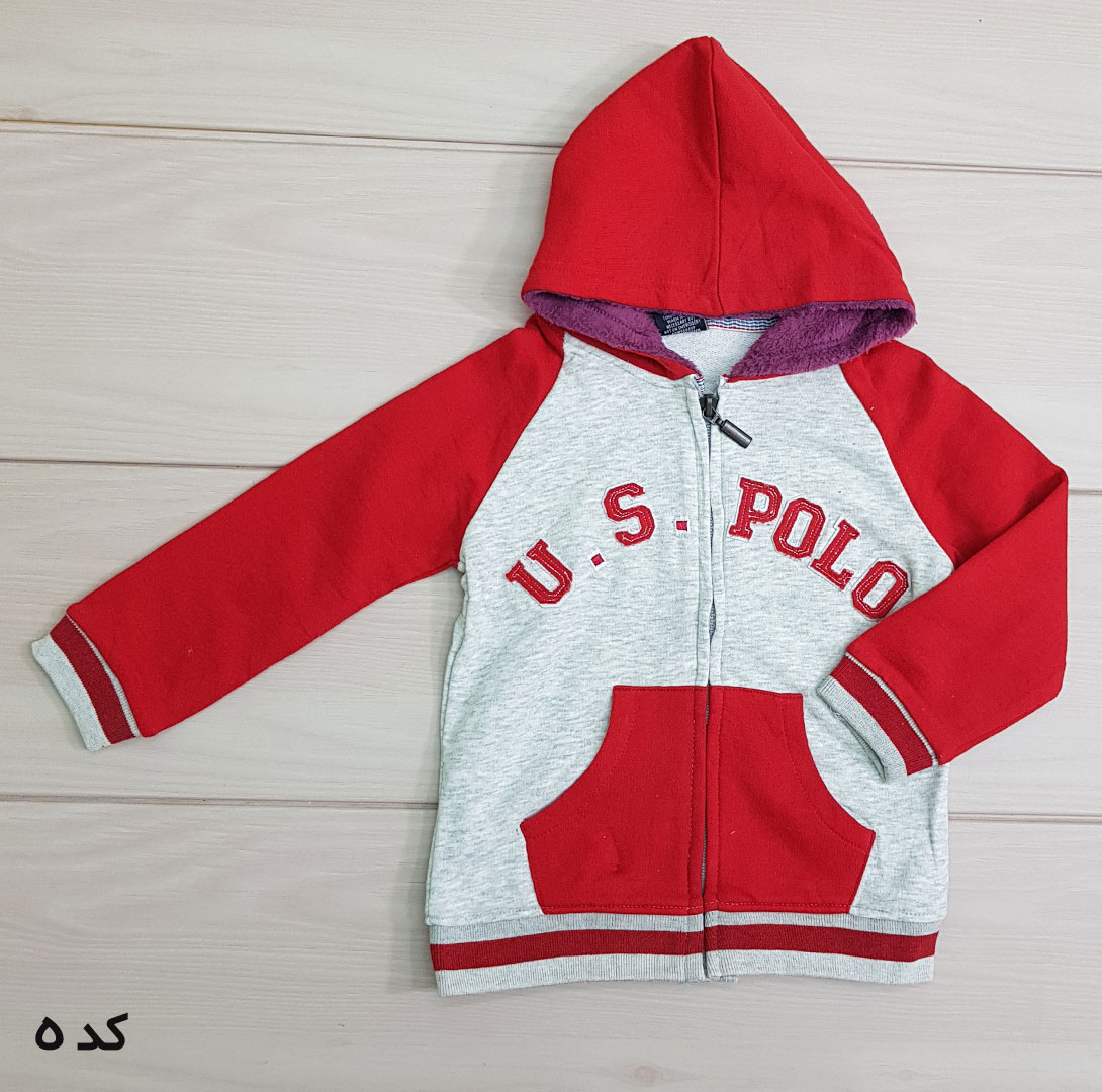 سویشرت کلاه دار 22317 سایز 2 تا 8 مارک US POLO