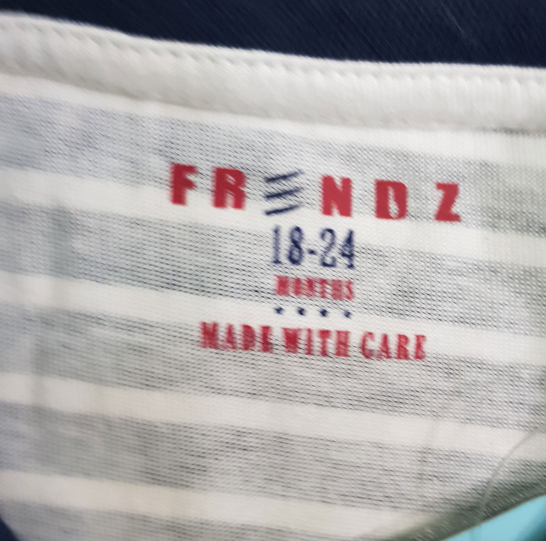 تی شرت پسرانه 22477 سایز 6 تا 24 ماه مارک FRENDZ