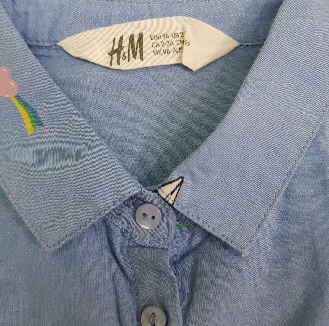 سارافون دخترانه 22666 سایز 1.5 تا 10 سال مارک H&M