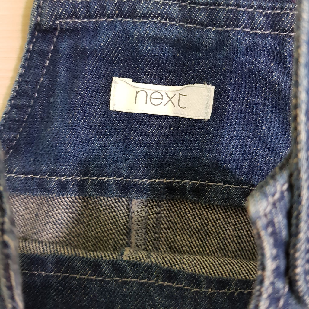پیشبندار جینز دخترانه 22861 سایز 3 ماه تا 4 سال مارک NEXT