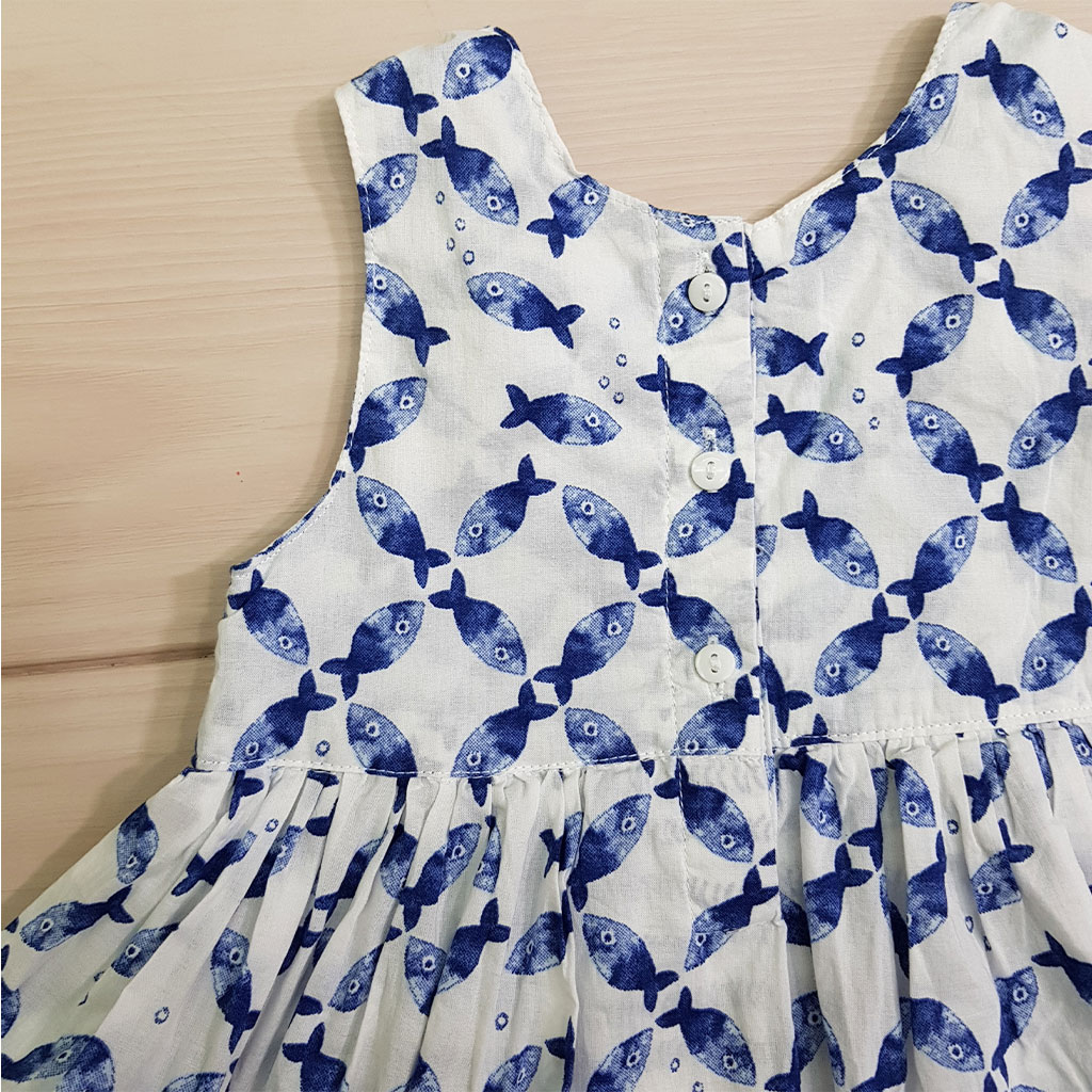 سارافون زیردکمه دار 22866 سایز 4 ماه تا 2 سال مارک H&M