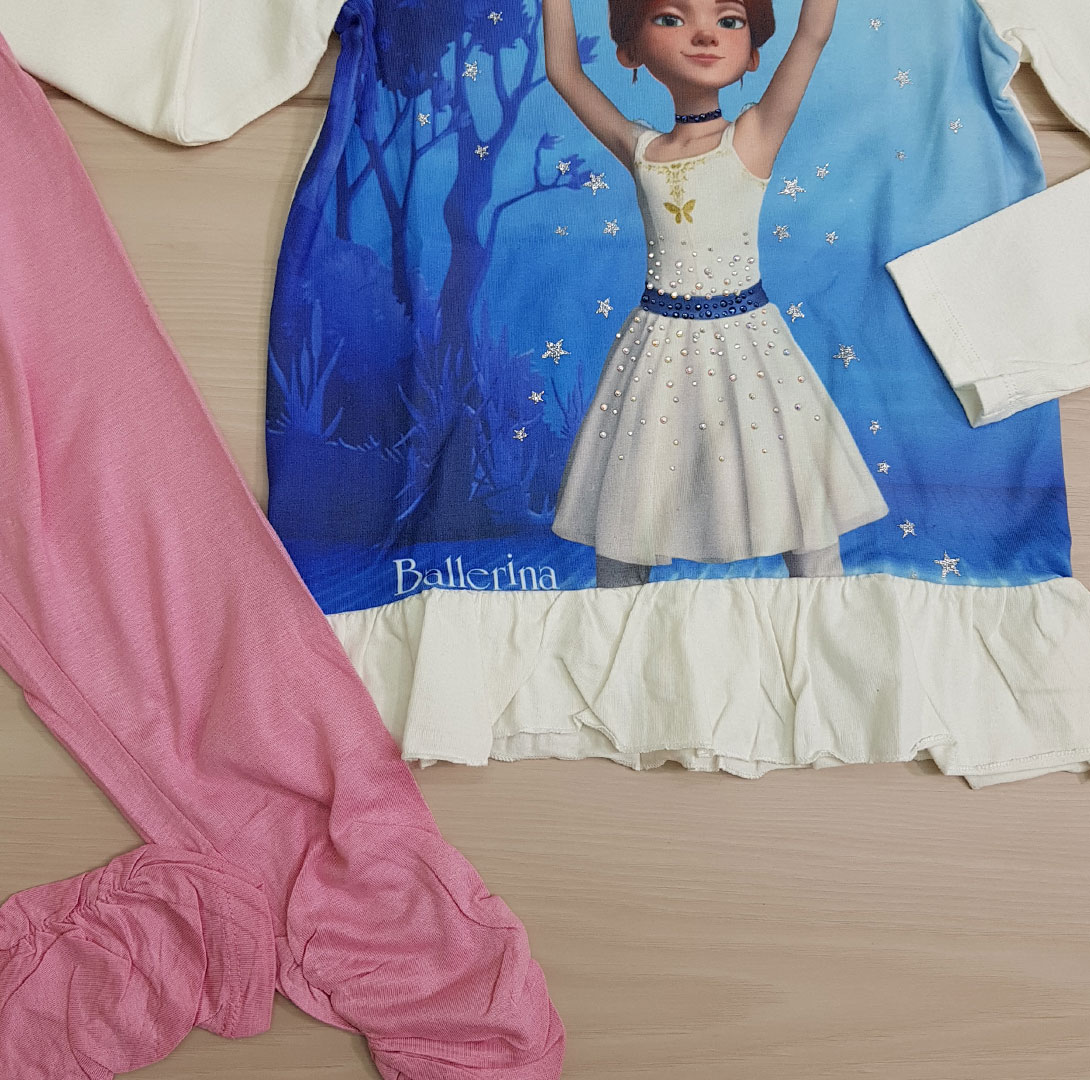 ست دخترانه 22843 سایز 4 تا 8 سال مارک BALLERINA