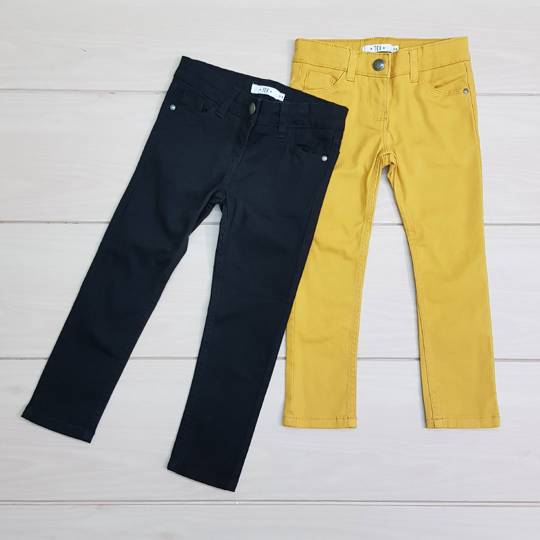 شلوار جینز دخترانه 23179 سایز 2 تا 14 سال مارک TEX