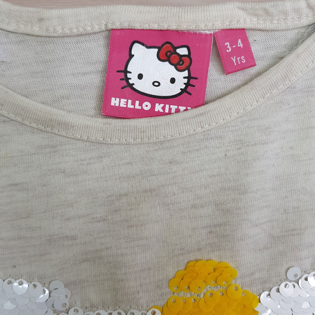 تی شرت دخترانه 22954 سایز 2 تا 8 سال مارک HELLO KITTY