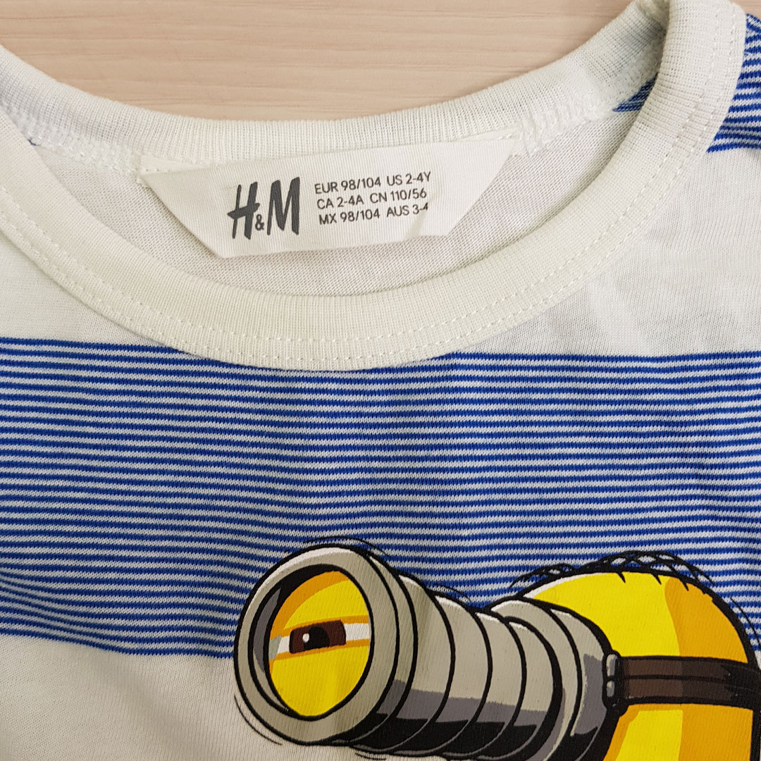 بلوز پسرانه 23525 سایز 3 تا 12 سال مارک H&M