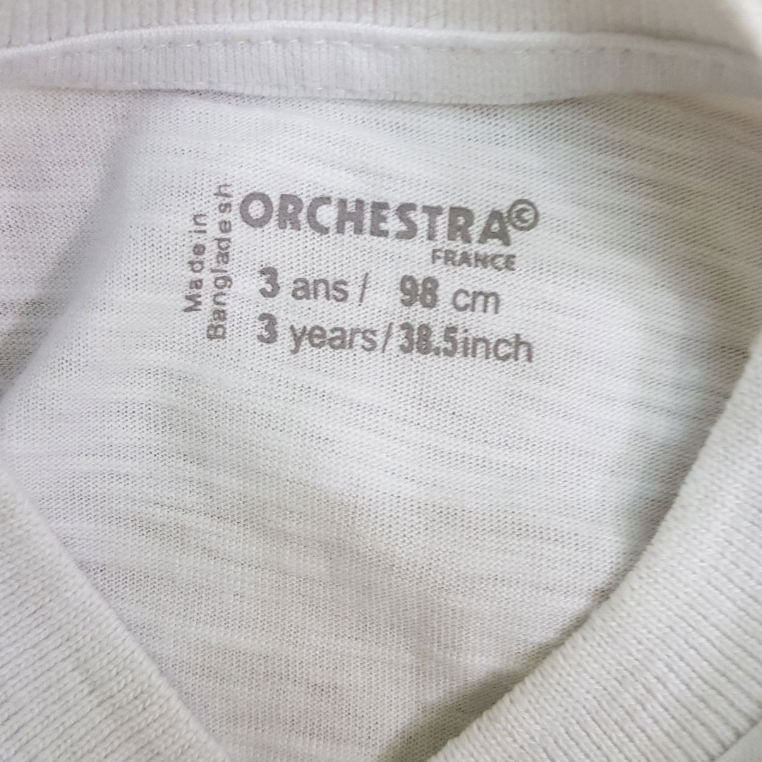 تی شرت پسرانه 23601 سایز 2 تا 5 سال مارک ORCHESTRA