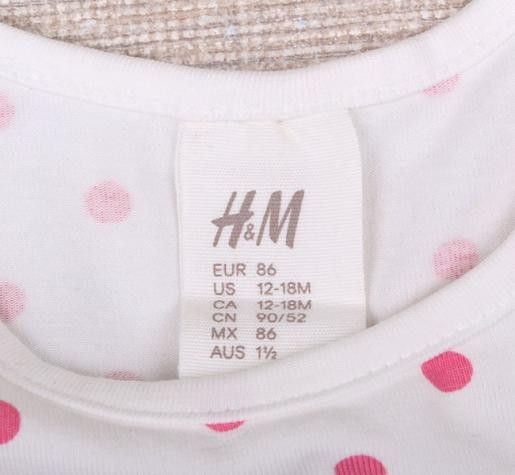 بلوز دخترانه 10840 سایز 6 ماه تا 2 سال مارک H&M