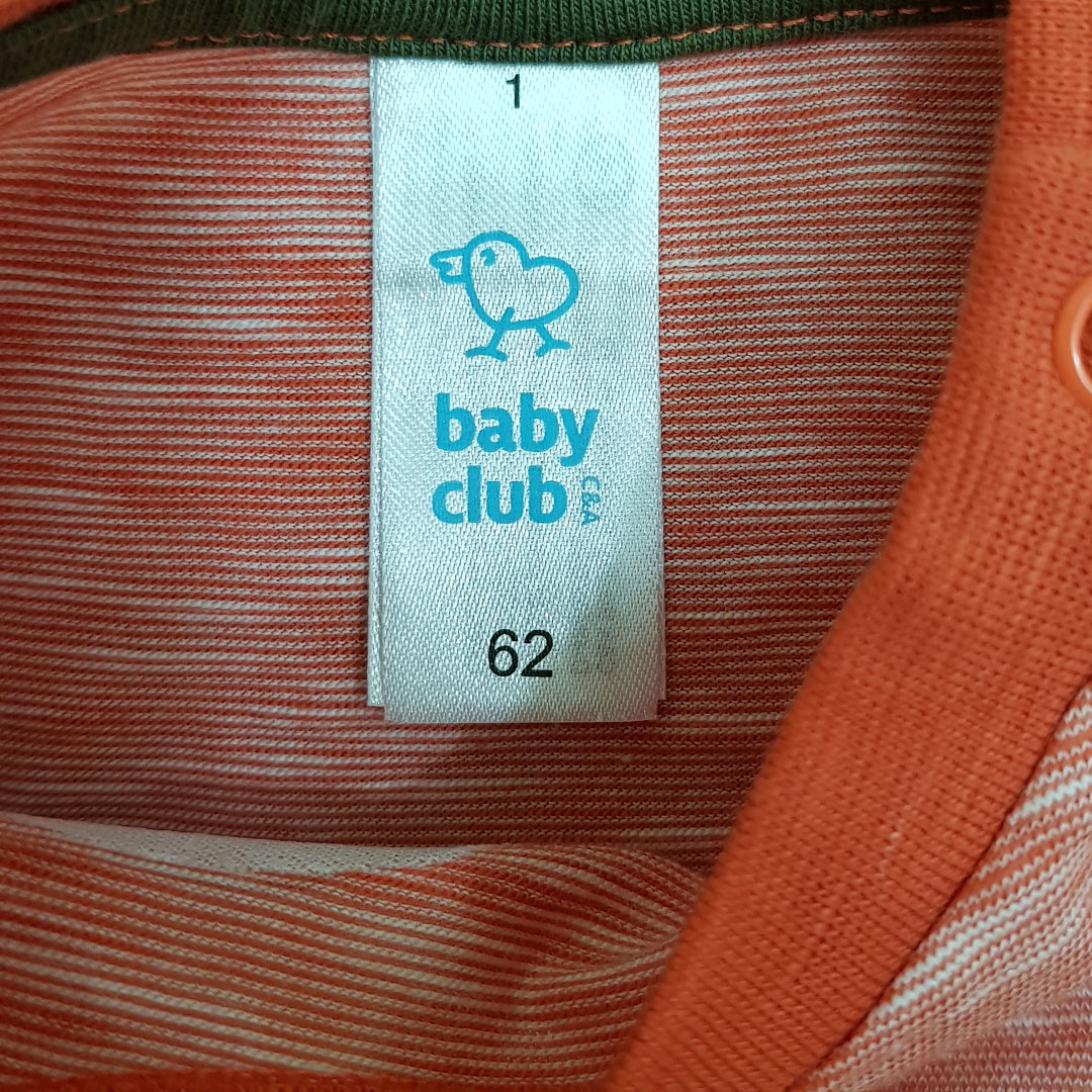 تی شرت پسرانه 23593 سایز 3 ماه تا 2 سال مارک BABY CLUB