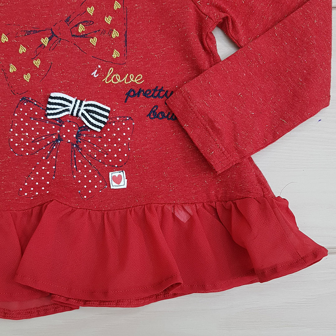 بلوز دخترانه 23655 سایز 3 ماه تا 5 سال مارک MOTHERCARE