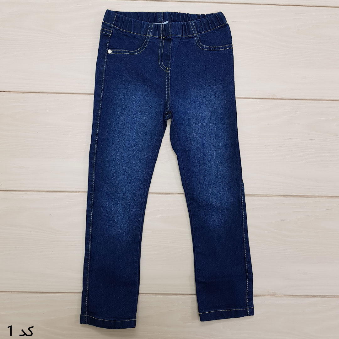 شلوار جینز دخترانه 23866 سایز 2 تا 14 سال