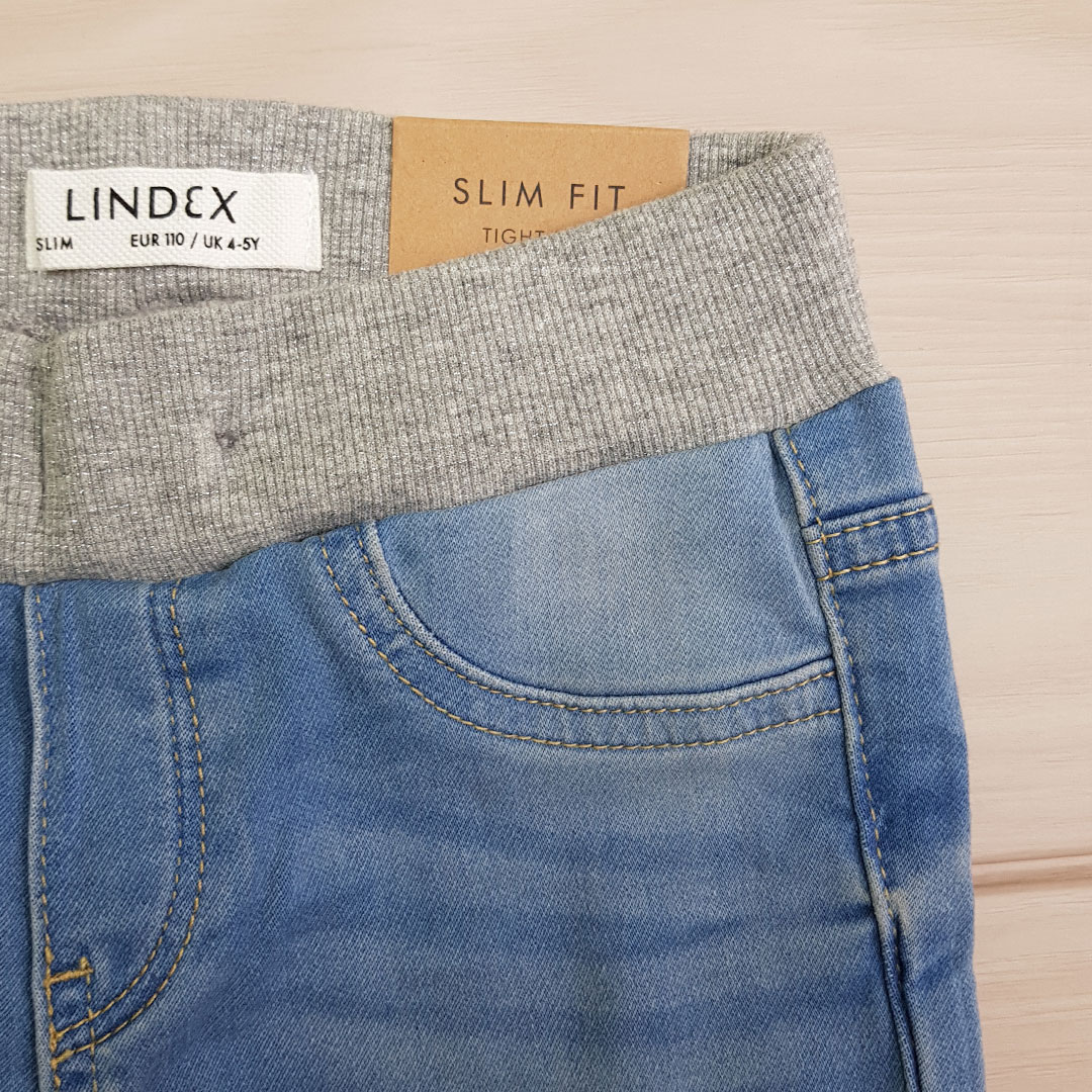 شلوار جینز دخترانه 24022 سایز 3 تا 8 سال مارک LINDEX