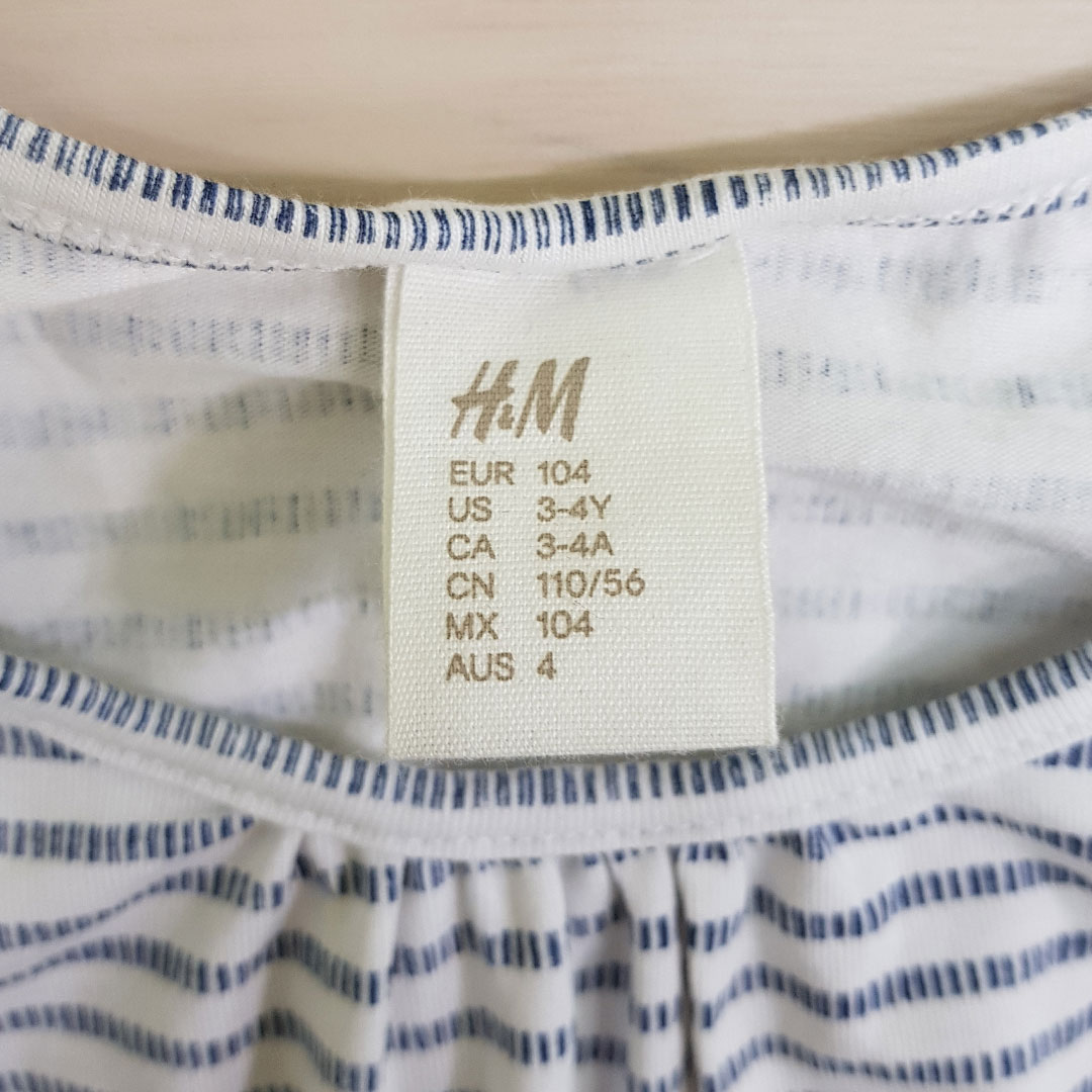 بادی دخترانه 24129 سایز 4 ماه تا 4 سال مارک H&M