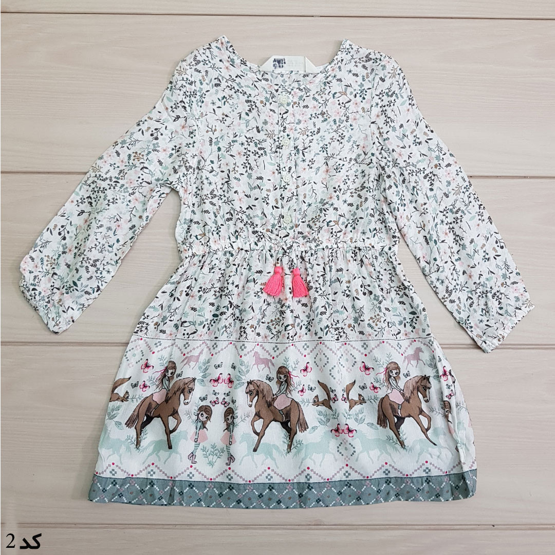 سارافون دخترانه 24151 سایز 1.5 تا 10 سال مارک H&M