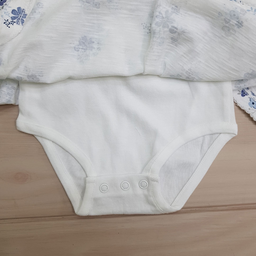 سارافون زیردکمه دار دخترانه 24340 سایز 1 تا 12 ماه مارک MOTHERCARE